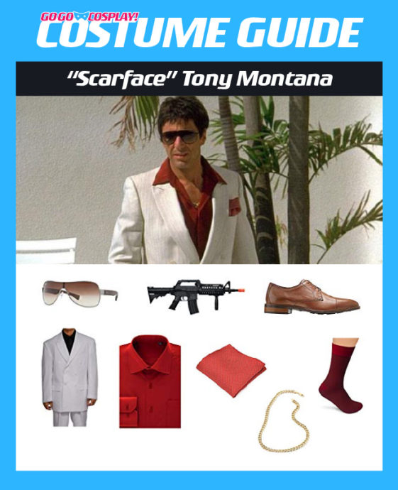 "Scarface" Tony Montana Costume - DIY Cosplay with Suit & Gold Chain